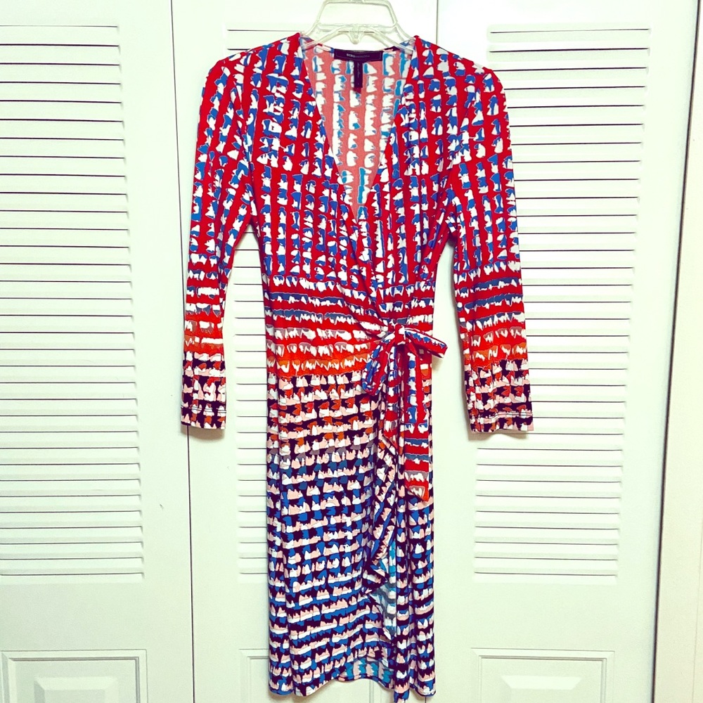 BCBGMaxazria front wrapping mini dress